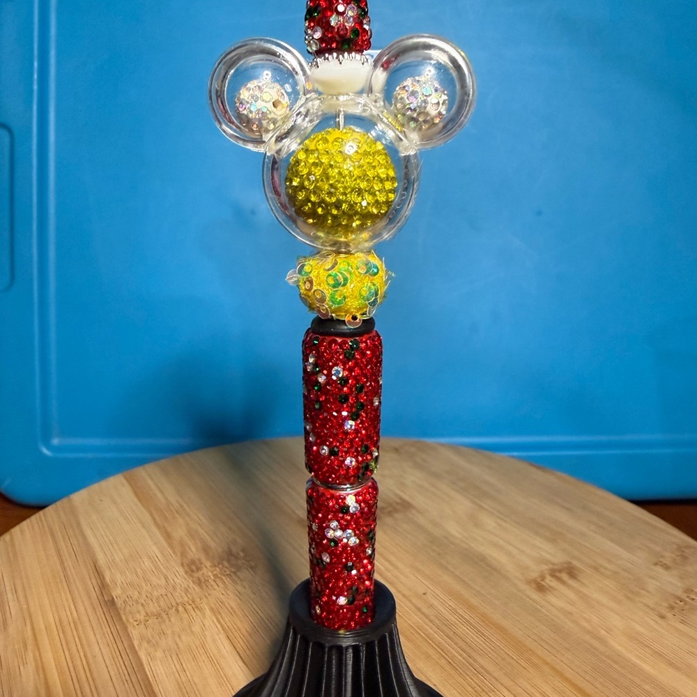 Crystal Mickey Ear Decorative Beaded Pen